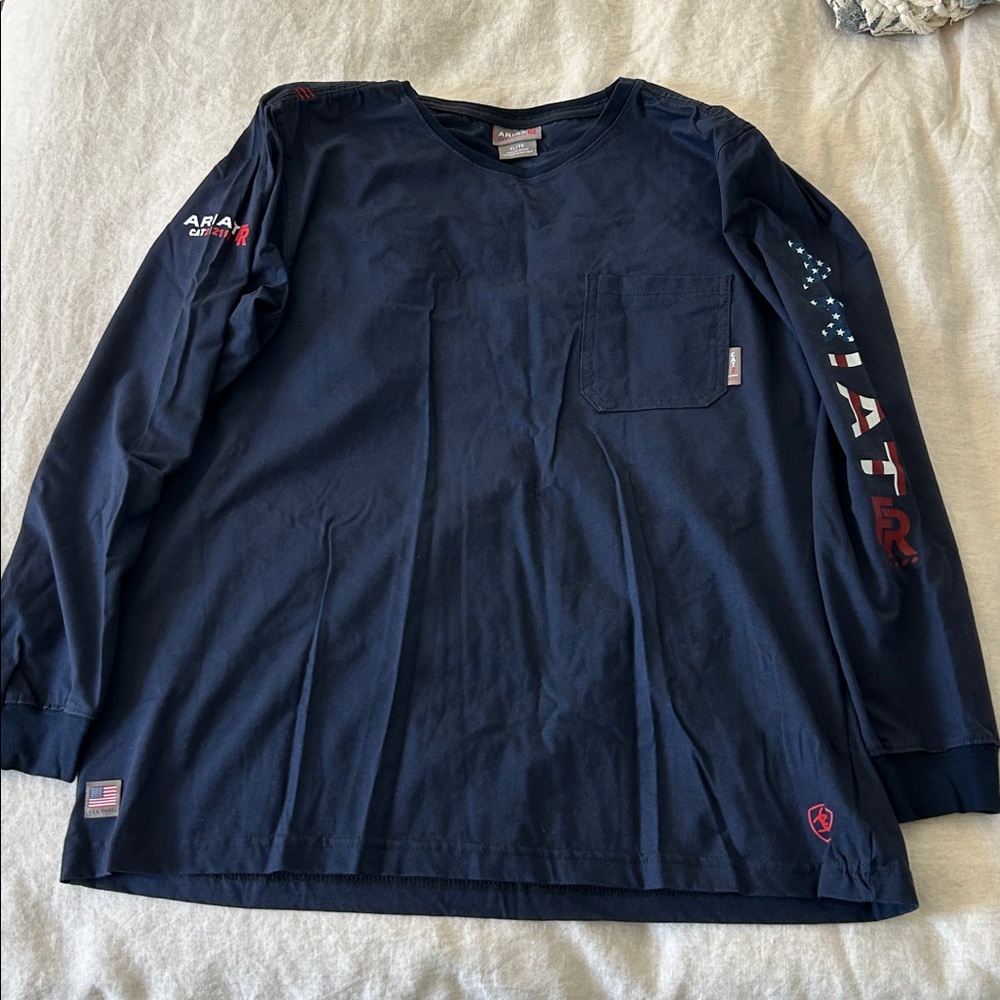 Ariat PPE Cat 2 Women's Dark Blue Long Sleeve Tee